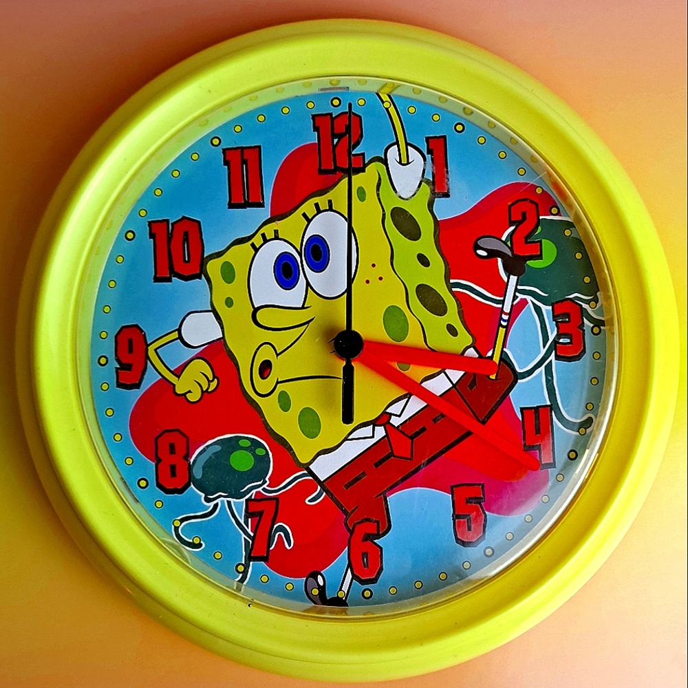 Y2k Spongebob Squarepants Wall-hang Clock
